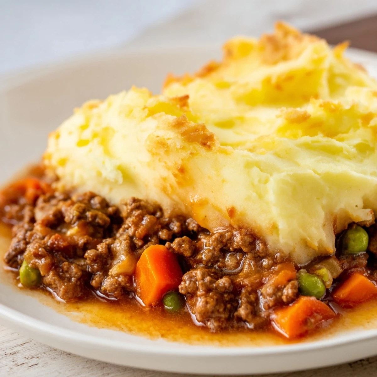 Serve this comforting Beef Shepherds Pie with Cheddar Mash family-style, with a scoop beside a fresh green salad.