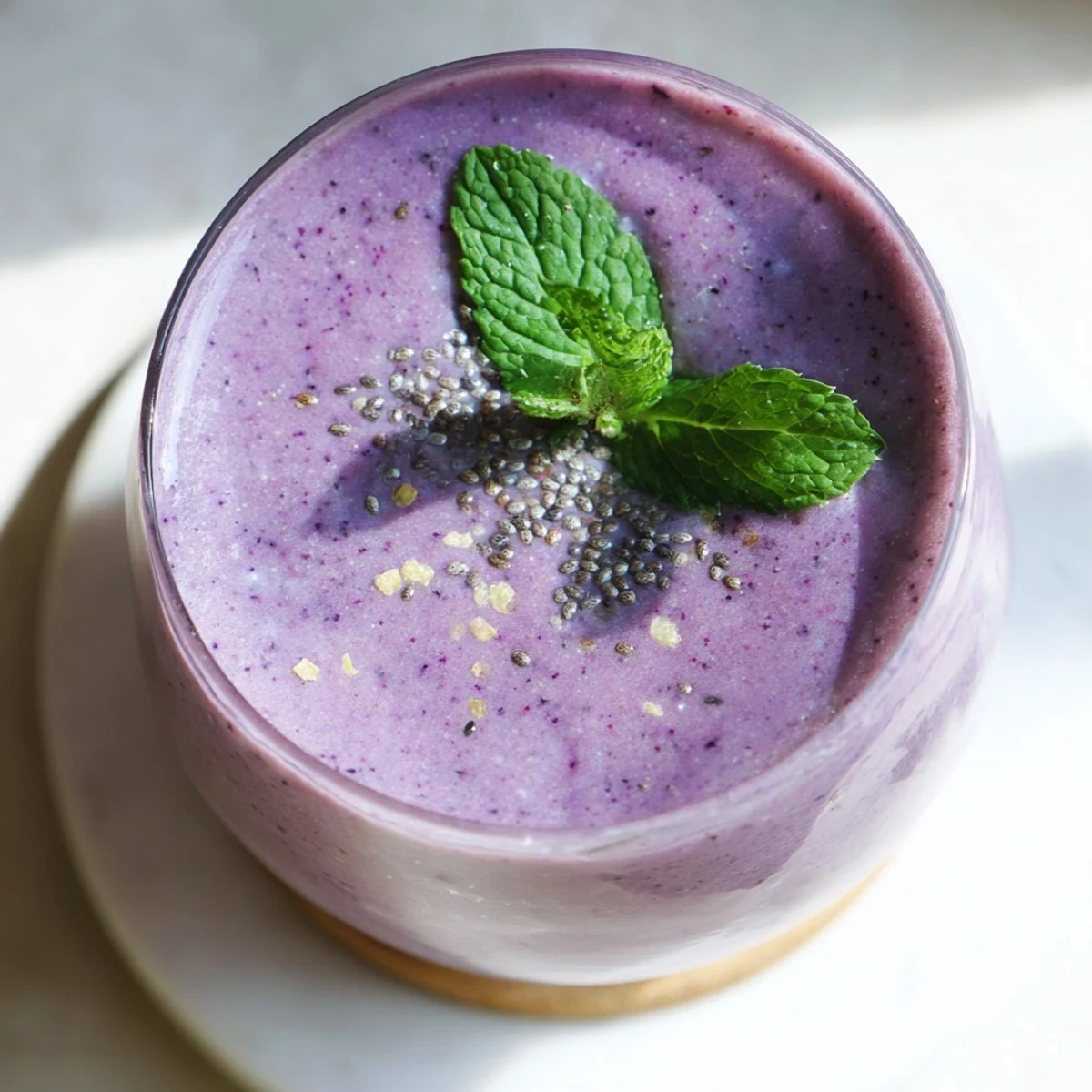 Glossy glass of vibrant pink Beet Smoothie topped with fresh strawberries and creamy yogurt swirls