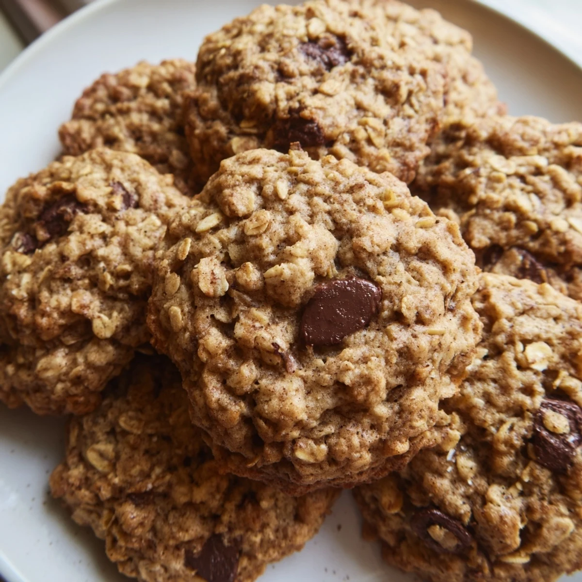 Chewy Banana Oatmeal Cookies