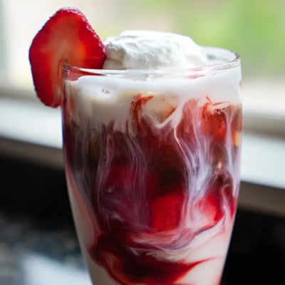 Strawberry Cream Cold Latte