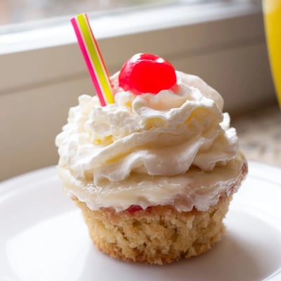 Banana Milkshake Cupcakes